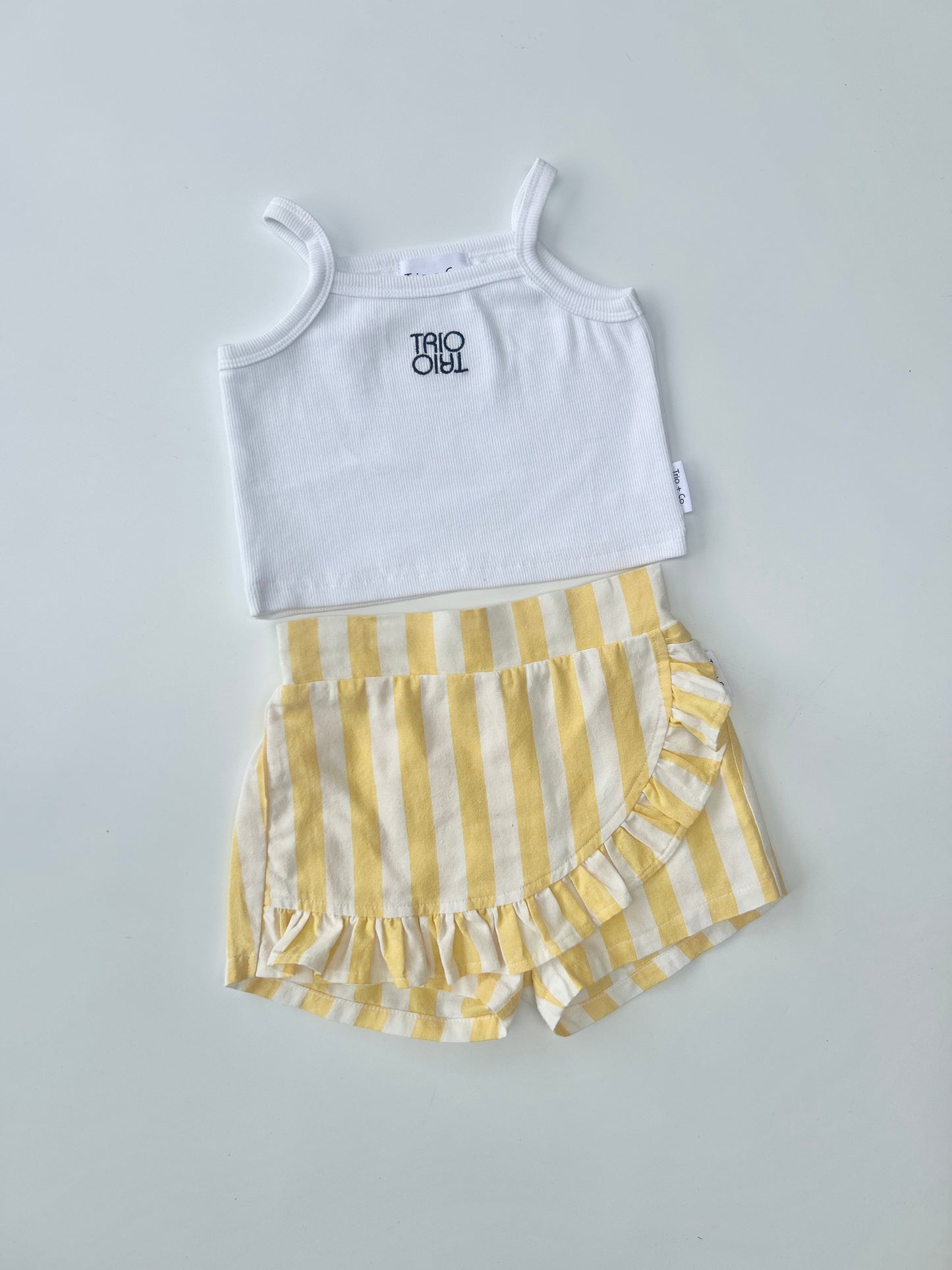Lemon Stripe Skort