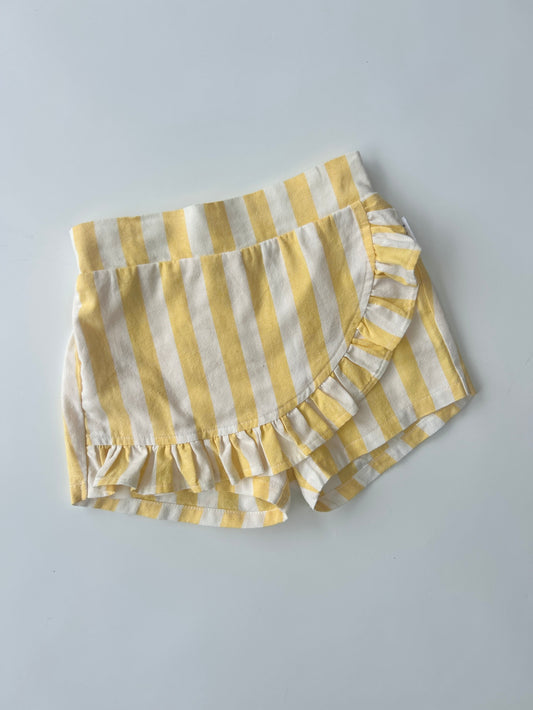 Lemon Stripe Skort
